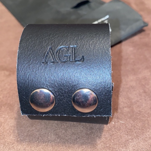 AGL Leather Bracelet with metal bow - Picture 14 of 17